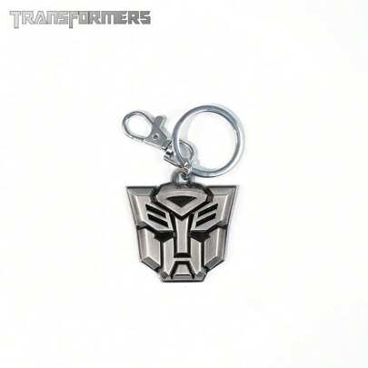 Hasbro 1PC TRANSFORMERS Officially Licensed Metal Keychain Bag Shirt Pants Jacket Versatile Decoration Cool Personality Style Autobots Keyring New Year Holiday Birthday Gifts For Family And Friends