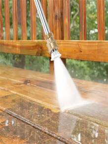 Heavy Duty Metal Pressure Washing Machine Rod With Universal Connector, Includes 2 Nozzles For Garden Hose, Multi-Purpose Sprayer For Automotive, Garden, Yard Cleaning And Agricultural Irrigation