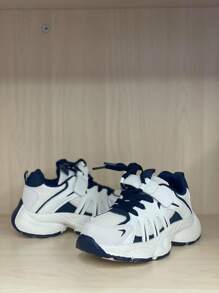 休闲儿童舒适闪亮时尚百搭运动鞋 - 藏蓝色 - 查看 9