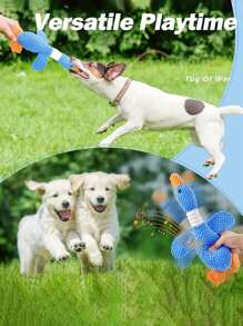 3PCS Mixed Design Squeaky Dog Lover And Dog Mom Love Toys - Funny Plush Chew Toys, Battery-Free, Various Cute Designs, Suitable For Dental Care & Boredom Relief, Fit All Size Dog Lover And Dog Mom Loves