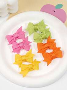 40PCS 1.4" Cute Mini Fashion Bow Snap Clip, Grosgrain Ribbon Bow Small Hair Clip For Baby Girls