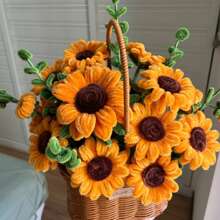 320 Fluffy Pipe Cleaners Craft Supplies Golden Bouquet Supplies Sunflower Pipe Cleaners Bulk DIY Flower Bouquet Kit Graduation Gift, Wedding Gift, Valentine's Day Gift, Chenille Stems Art