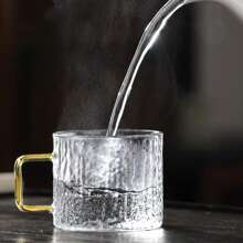 12/6/4/2pcs 130ml/Compact Cute Heatproof Transparent Glass Cup, Tea Cup, Espresso Glass Cup, Chinese Kung Fu Hot Tea Cup, Tea Cup Set, Suitable For Home, Party, Coffee Shop, Makes A Refined Gift