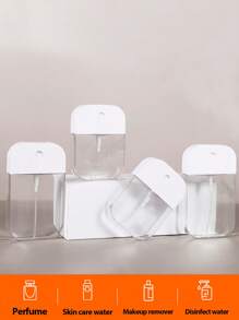 1/4/6 件透明便携式喷雾瓶，带小漏斗的可再填充喷雾分配瓶，防漏卸妆喷雾瓶，耐用 PET PP 材质旅行细雾便携式空瓶家用香水喷雾瓶超细雾面部保湿小喷雾瓶 - 可用于旅行、化妆、卫生、酒精和卸妆、学校用品、学生用品、返校用品