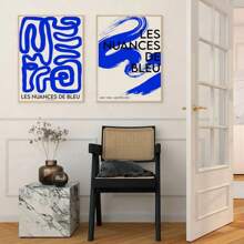 1pc Moderne Abstracte Lijn Blauw Groen Bauhaus Galerij Muur Prints Canvas Schilderij Tentoonstelling Poster Vintage Woonkamer Foto's Decor Geen Lijst