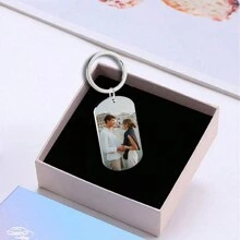 1 Custom Picture Necklace, Custom Text Pictures, Hip-Hop Style Personalized Pendant Necklace Jewelry, Custom Image Jewelry Gift Sequins Gold, Silver, Rose Gold Fashion, Retro, Unisex, Old Money, Punk, Wild Customization, Personalization, Boyfriend Gift - Multicolor - View 20