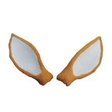 1 Paar Simulation Hirschohren Handwerks-Stirnband Accessoires, handgemachtes Kopfstück mit Plüsch Rehohren, selbstgemachter Haarkranz Bastelbedarf