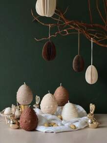 1pc Easter Egg Candle Silicone Mold, DIY Scented Candle, Plaster Diffuser Stone, Resin Decor, Handmade Craft, Suitable For Home Decor, Holiday Gift, Atmosphere Party Gifts Birthday Graduation Christmas Decorations Room Decor Christmas, Christmas Gifts