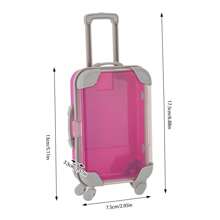 YIYIBYUS 12x Mini Suitcase, Simulation Small Luggage Trolley, 12 PCS Rolling Storage Cart Outdoor Decor - Multicolor - View 4