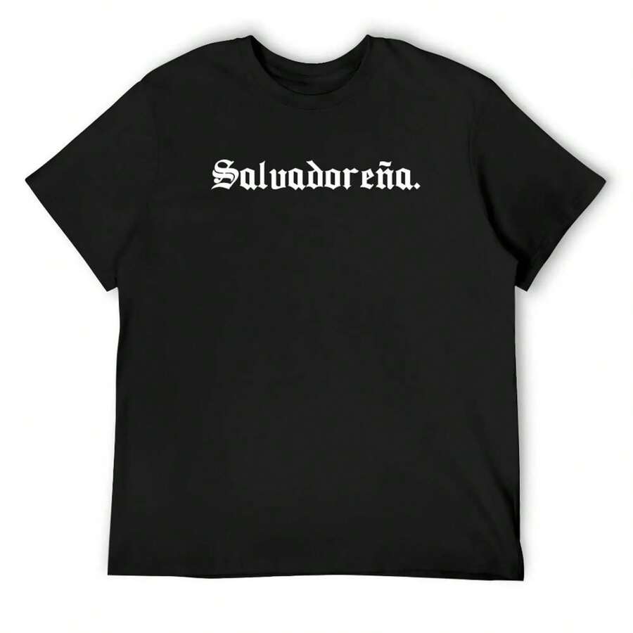 Salvadore O El Salvador Salvadorian Roots T-Shirt Blouse Man T Shirt Plus Size Tops Fruit Of The Loom Mens T Shirts - màu đen - Xem 1