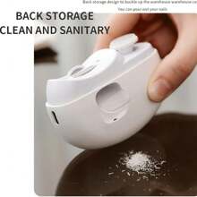 2 szt. Elektryczny obcinacz do paznokci, 2 w 1 elektryczny obcinacz do paznokci i polerka - ładowany przez USB, przenośny z wbudowanym schowkiem na resztki paznokci, bezpieczny i łatwy w użyciu, wyposażony w przezroczystą torbę do przechowywania, idealny do domu, biura, podróży, dla seniorów