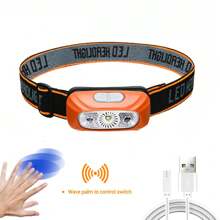 1pc Rechargeable LED Headlamp, Powerful Long-Lasting Waterproof Miner Lamp For Night Fishing - Multicolor - View 12