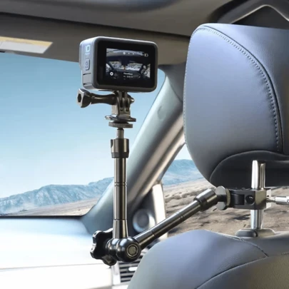 11-Inch Articulating Magic Arm + Super Clamp, Suitable For DSLR Camera To LCD Monitor, LED Video Light, Action Camera Mounting, Supports Hero 10 9 8 7 6 5, Osmo, Camera Accessories, Photography Accessories