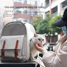 Sac à dos transporteur respirant pour chat et petit chien avec grande capacité - pour les propriétaires d'animaux de compagnie - convient pour la randonnée, la marche et les voyages - cadeau parfait pour les amateurs d'animaux