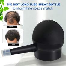 XG Hair Fiber Applicator - Professional Black Hair Fiber Nozzle Hair Building Fibers Hair Thickening Tools For Men And Women, For Thickening Thinning Or Balding Hair Without Hair Fibers,Hair Tools,Hair Products And Accessories For Barber Salon Beauty Travel Essentials