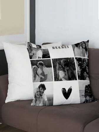 1 pieza Funda de almohada personalizada con foto impresa, funda de almohada con cara personalizada, funda de almohada impresa por un solo lado para el Día de la Madre/Padre/Acción de Gracias/Día del Maestro, crea tu propia funda de almohada con foto, gran regalo para familiares, amigos y tú mismo. Lavable, ligera, transpirable, divertida, linda, amorosa, suave, cómoda, personalizada, única, regalos ideales para él, regalos ideales para ella, regalos ideales para el novio, regalos ideales para la novia, regalos ideales para papá, regalos ideales para mamá, regalos ideales para amigos, regalos ideales para la familia. Para aniversarios, graduaciones, inauguraciones de casa, bodas, cumpleaños. Coche, sofá, sala de té, sala de estar, fundas de cojín personalizadas, selecciones de temporada, renovación otoñal del hogar, decoración de otoño