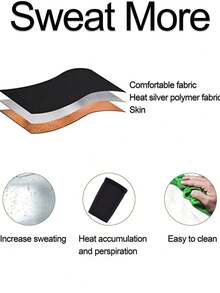 1 Pair Adjustable Arm Training Sleeves, Unisex Arm Shaping Sweat Band, Fitness Yoga Workout Compression Arm Slimming Band - Multicolor - View 8