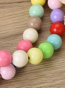 1pc Personalized Cat/Dog Name Letter Necklace, Custom Pet Name Pearl Necklace, Customized Pet Collar Necklace Jewelry For Dogs And Cats, Pet Gift, Macaron Colors