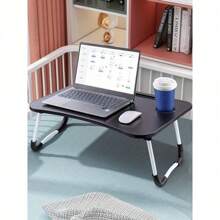 Table Stand Folding Desk Bed Computer Adjustable Portable Sofa Tray Notebook Stand Reading Holder For Couch Floor (Black) - Black - View 3