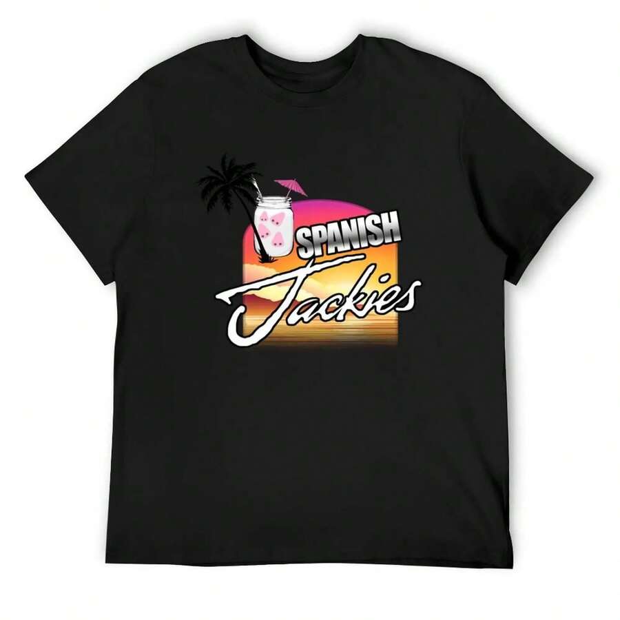 Awful OFMD Spanish Jackie T-Shirt Oversized T Shirt Plus Size Clothes Mens T Shirts Top Quality - Black - View 1
