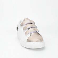 Women's Sneakers With Closure, Easy To Wear - Gold - View 3