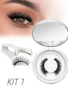 1 套磁性睫毛，带磁性夹，外观自然，可延长，无需胶水，易于安装和拆卸，可重复使用，配有收纳盒 - 濃密款 - 查看 7