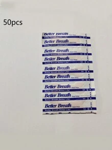 30pcs/50pcs Ventilation Nasal Strips, Nasal Congestion Strips Sleep Snoring Nasal Strips,Anti-Snoring Nasal Strips,Multi-Functional Nasal Dilator, Nasal Strip Auxiliary Patch, Help Breathing, Reduce Snoring, Easier Breathin Gentle On Nose,Nasal CongestionMulti-Functional Nasal Dilator, Nasal Strip Auxiliary Patch, Specialized Nasal Strips Designed To Make Nose Breathe Smoothly
