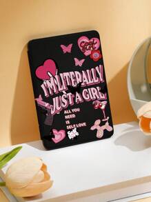 1 件保护套适用于 Kindle NK 11/Kindle Kids Edition/Kindle Paperwhite 5，采用少女心樱花图案，自动唤醒/睡眠功能，轻巧纤薄，保护您的阅读设备