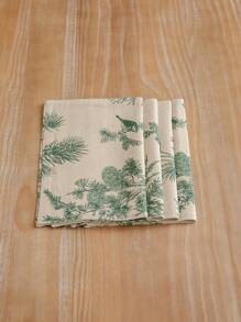 印花布餐垫 双层隔热餐桌垫 杯垫 碟垫 碗垫 锅垫 家用餐垫