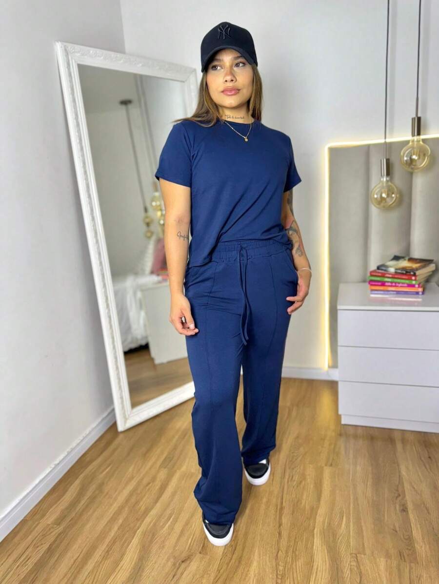 Women's Set - Navy Blue - View 1