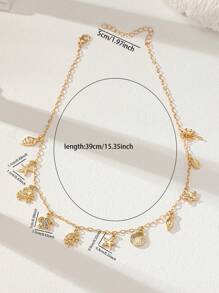 1 Pc Starfish Shell Coconut Tree Coral Charms Necklace Summer Vocation Necklaces Jewelry Sea Life Charm Necklaces Beach Necklace