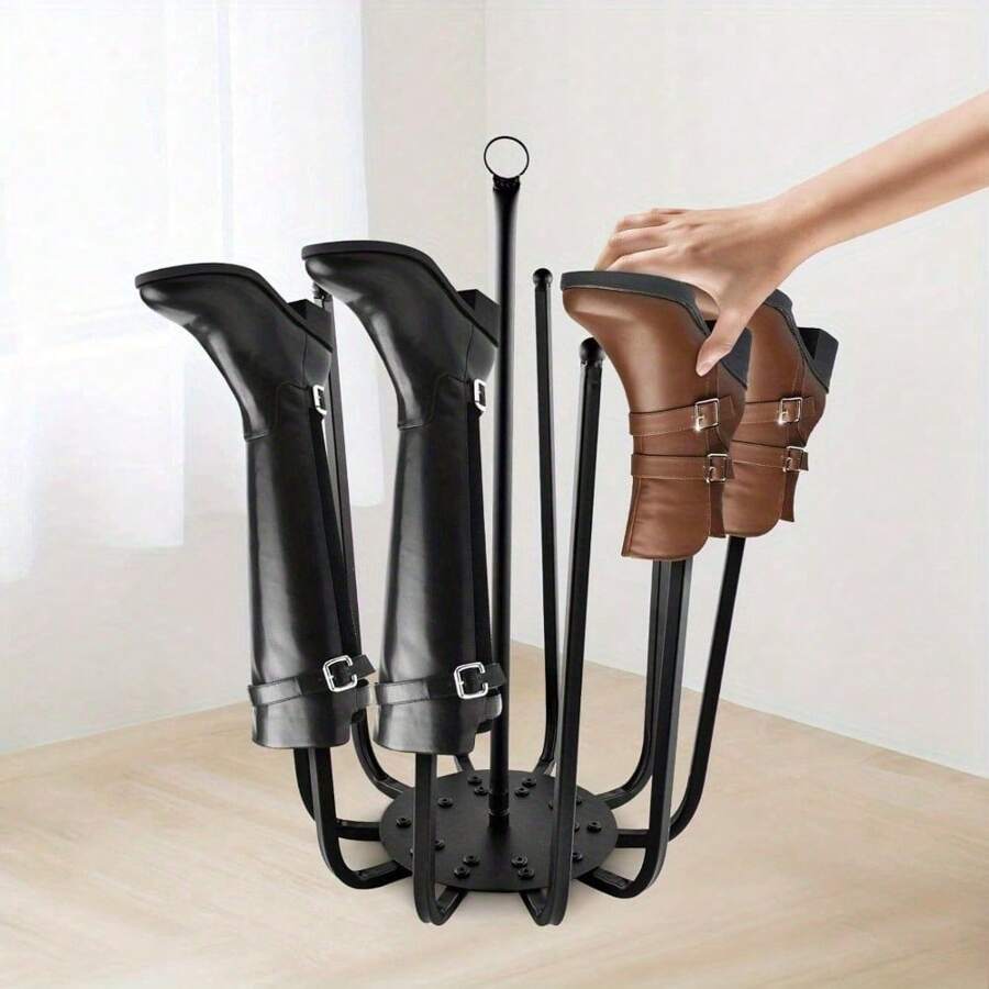 5 Pair Boot Shoe Rack Round Shoes Shelf Welly Holder Rain Boot Stand Storage - Variant1 - View 1