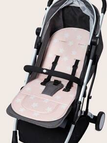 1pc Multi-Functional Baby Stroller Seat Cushion, Breathable & Comfortable For All Seasons, Removable & Washable Anti-Slip Pad, Newborn Infant Stroller Cooling Mat - Multicolor - View 2