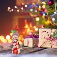 Christmas Tree Ornaments Hanging Cute Doll With Bell Decorations For Door Wall Window Indoor Outdoor Party Supplies