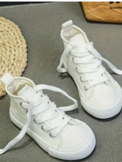 Tenis bebé niño niña botita  zapatito choclo botin unisex casual urbano primeros pasos 12mx-21mx Hecho en Mexico lona blanco rosa negro naranja lila