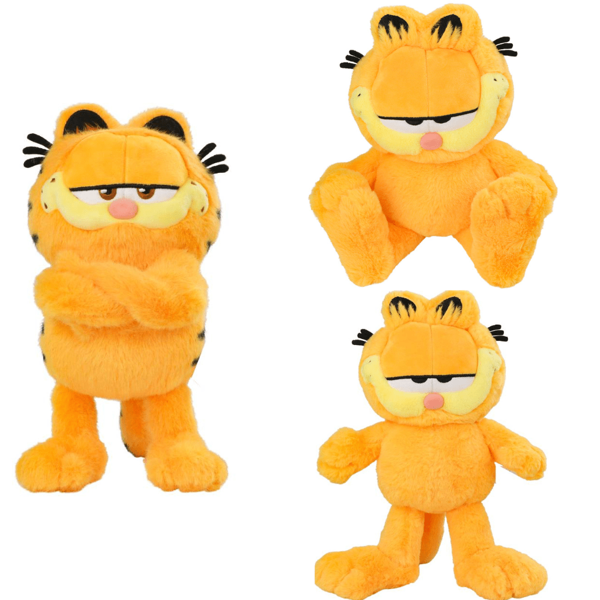 GARFIELD 20-30cm Kuschelige Plüsch Stofftier Puppe von  Katze Cartoon Anime Tiere Puppen, Geburtstaggeschenk
