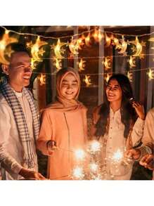 1Pc Warm Color LED Waterproof Star Light String, Full Sky Star String Light Battery Powered -1.5m 10LED/2m 20LED/3m 20LED, Suitable For Decorating Trees For Weddings, Camping, Birthday Parties, Home Terrace Decoration Lights, Best Gifts For Birthdays, Gardens And Balconies, DIY Walls