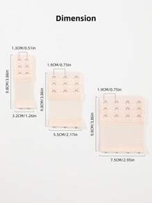 11pcs 2hooks/3hooks/4hooks Elongation Of Elasticity Bra Extension Buckle, Bra Extender Hook, Underwear Accessory