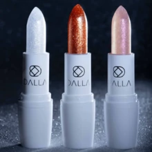Lip Balm Unique Shine Sparkly Dalla - Prata - Visão 3