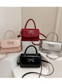 A Mini Casual, Versatile, Fashionable And Simple Cross-Body Bag With A Diamond-Shaped Bow. Lipstick Suitable For Daily Use, Going Out, Shopping, Dating. Coin Purse That Can Be Worn On One Shoulder Or Across The Body. Birthday Gifts, New Year Gifts. - Multicolor - View 3