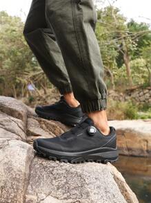 baasploa 1 pereche de cizme de drumeție pentru bărbați, pantofi de drumeție cu cataramă pivotantă, ușoare, antiderapante, pantofi de exterior pentru bărbați, toamna și iarna, pantofi sport de marcă pentru bărbați