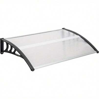 Door Canopy 120 X 80 X 23 Cm Waterproof Front Door Canopy Rain Canopy Outdoor Shelter Front Back Garden Canopy Balcony Awning Front Door Window Canopy