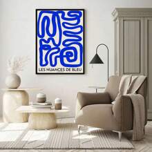 1pc Moderne Abstracte Lijn Blauw Groen Bauhaus Galerij Muur Prints Canvas Schilderij Tentoonstelling Poster Vintage Woonkamer Foto's Decor Geen Lijst