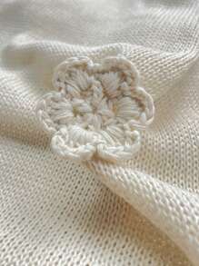 女士优雅 3D 花卉休闲沙滩罩衫连衣裙，适合夏季度假 - 杏色 - 查看 10