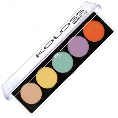 PALETA DE CORRETIVOS CAMUFLAGEM INACREDITÁVEL 01 KOLOSS DIVERSOS TONS Festa Junina