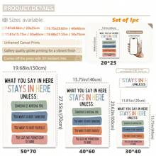 1pc, Canvas Hanging Picture, Framed Decorative Painting, Text Poster, Wall Art, Vintage Style Canvas Art - School Counselor Office Confidentiality Poster, Perfect Home Decor And Holiday Gift, Ready To Hang, Psychological Poster Gifts Birthday Graduation