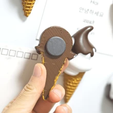 1pc Ice Cream Fridge Magnet, Realistic Food Magnetic Sticker, 3D Dessert Refrigerator Decor, Cute Home Decoration, Stationery, Kitchen Accessories, Blackboard Magnets, Office Magnetic Decoration