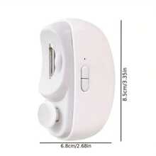 2 szt. Elektryczny obcinacz do paznokci, 2 w 1 elektryczny obcinacz do paznokci i polerka - ładowany przez USB, przenośny z wbudowanym schowkiem na resztki paznokci, bezpieczny i łatwy w użyciu, wyposażony w przezroczystą torbę do przechowywania, idealny do domu, biura, podróży, dla seniorów