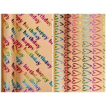 118,11 x 17 Zoll pro Rolle, hochwertiges Geschenkpapier, Geburtstagsgeschenkpapier