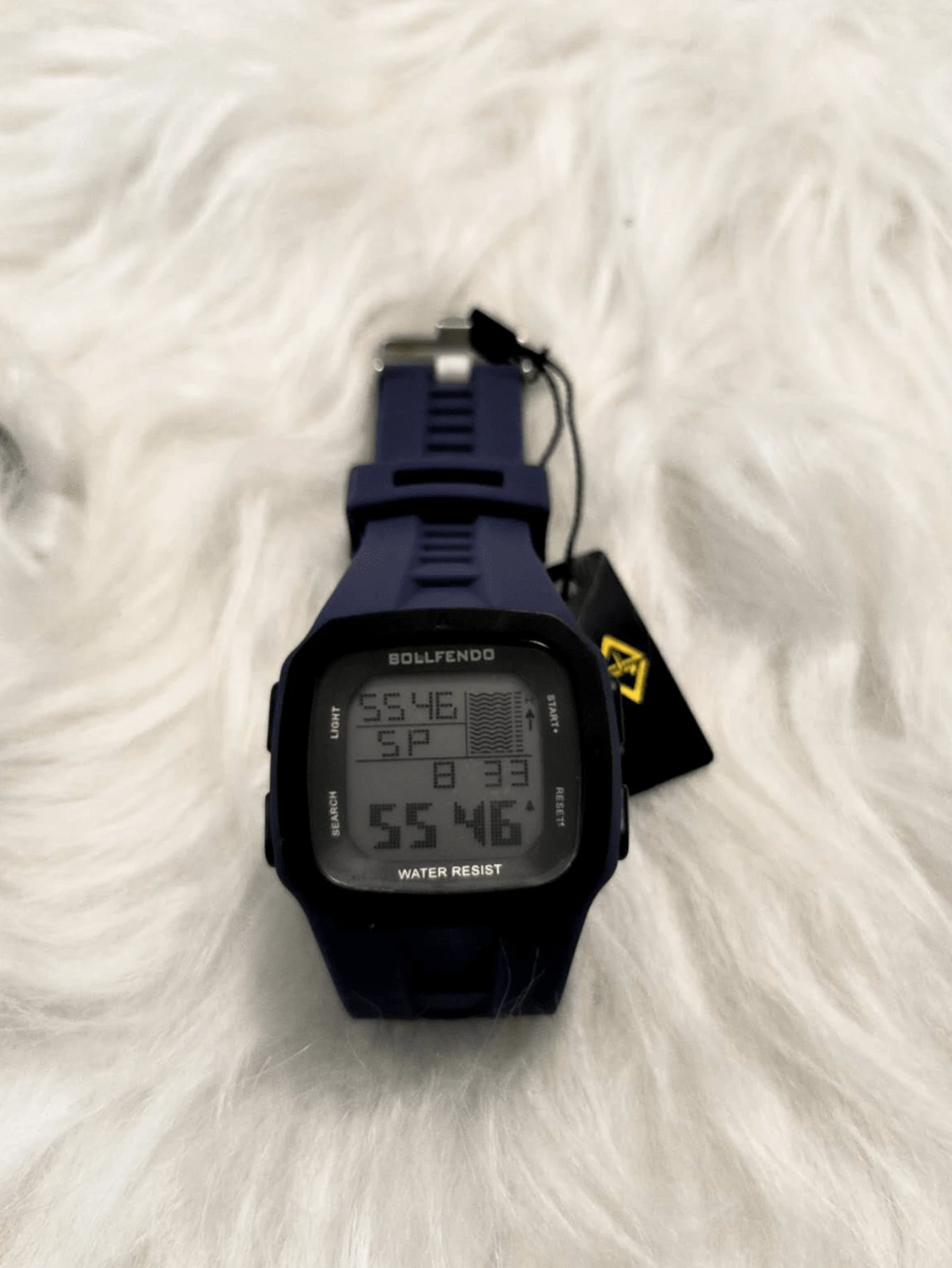 Fashion Square Surfing Waterproof Sports Digital Watch For Men And Women - 藍色 - 查看 1